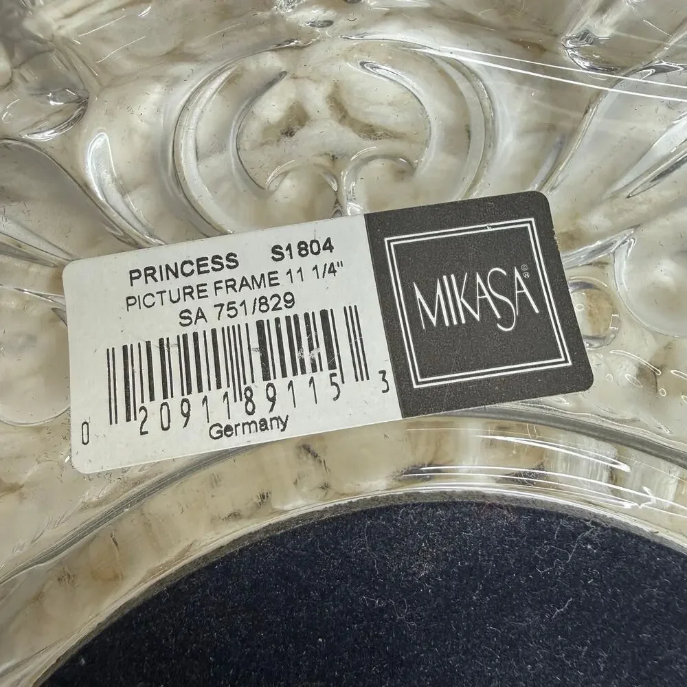MIKASA Germany Princess Crystal 11 x 9 Picture Frame 5 x 7 Photo Solid Heavy